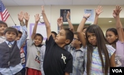 Navajo class at Indian Wells Elementary School