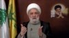 ARCHIVO - El líder del Hezbolá libanés, el jeque Naim Qassem, pronuncia un discurso desde un lugar desconocido, el 29 de noviembre de 2024, en esta imagen fija de un video.