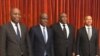 Adoplhe Muzito, Martin Fayulu, Jean-Pierre Bemba mpe Moïse Katumbi na bokutani, na photo eiytami na Twitter ya Lamuka, 27 mars 2020. (TwitterCoalition Lamuka)