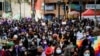 People participate in a rally during International Women's Day celebrations in Bogota, Colombia March 8, 2021. REUTERS/Luisa Gonzalez