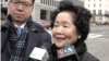 香港前政务司司长陈方安生(右)、现任香港立法会议员莫乃光接受美国之音记者采访