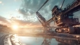 AI制图: 先进采矿机械使用现代技术发掘稀土矿物。