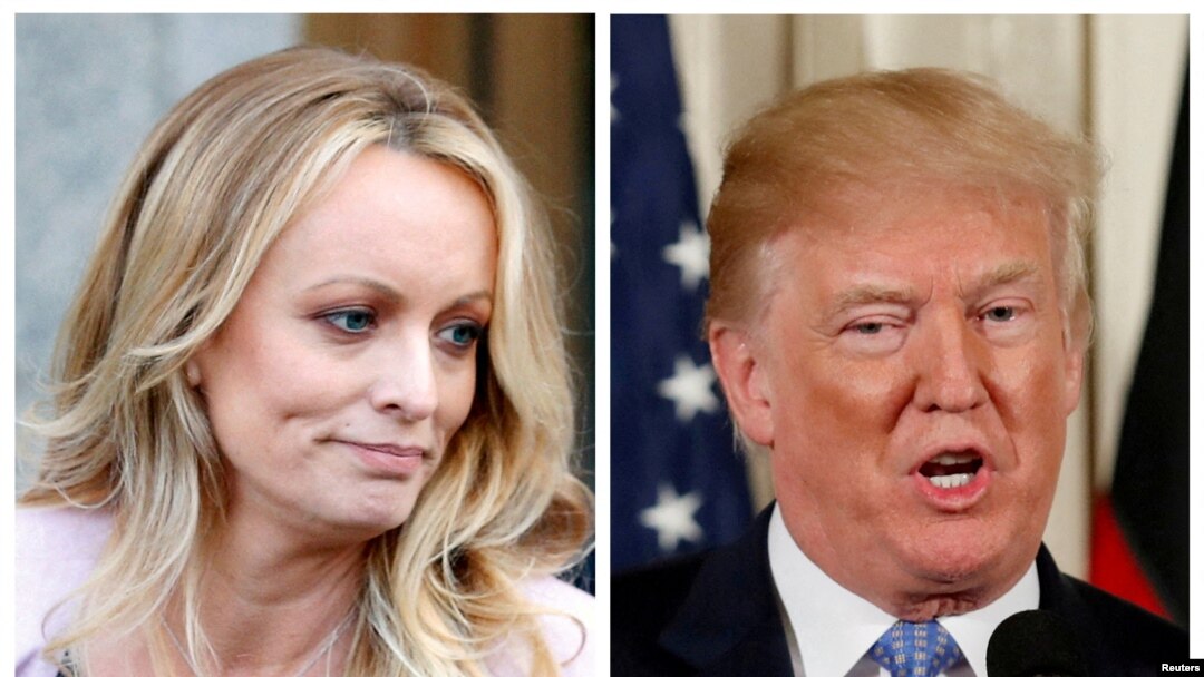 Kombinacija fotografija Stormi Danijels i Donalda Trampa, arhiva (REUTERS/Brendan McDermid (L) REUTERS/Joshua Roberts)