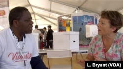 Mick Ngundy speaks to Veronique Couque in Caen, France. Their paths might never have crossed had it not been for Living Libraries.