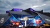 El estadio Mercedes-Benz de Atlanta listo para recibir el Super Bowl 53 de la NFL entre los Rams de Los Angeles y los Patriots de Nueva Inglaterra. Febrero 2 de 2019.