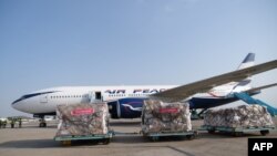 Wani jirgi a filin jiragen sama na Nnamdi Azikwe International Airport da ke Abuja