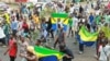 Mutane a titunan birnin Libreville, Gabon
